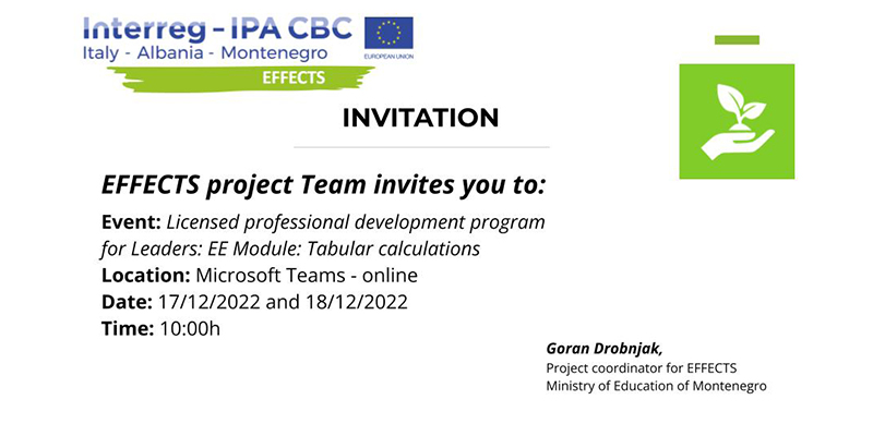 Image of the invitation to Capacity Building Event